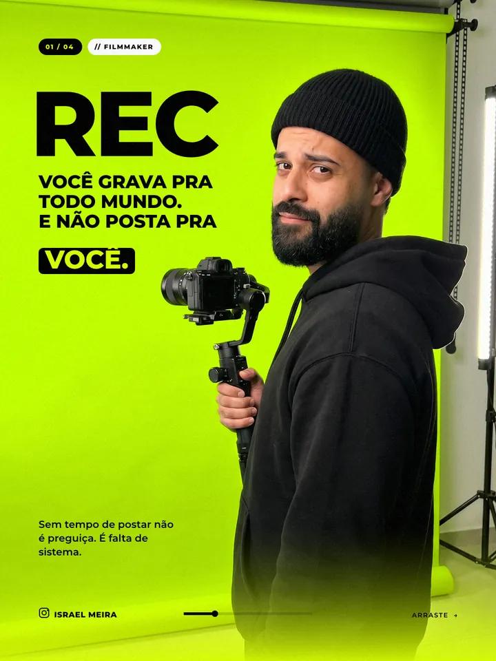 Arte de Israel Meira: Para filmmaker