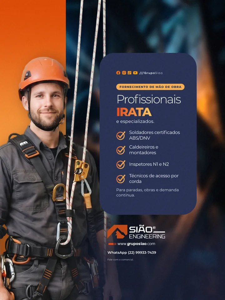 Arte de Grupo Sião: Serviço para empresas: mão de obra IRATA